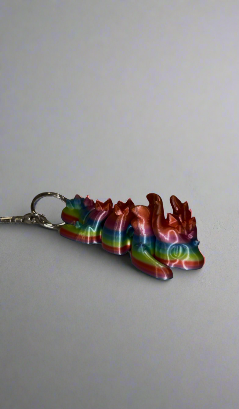 Articulated Dragon Keychain