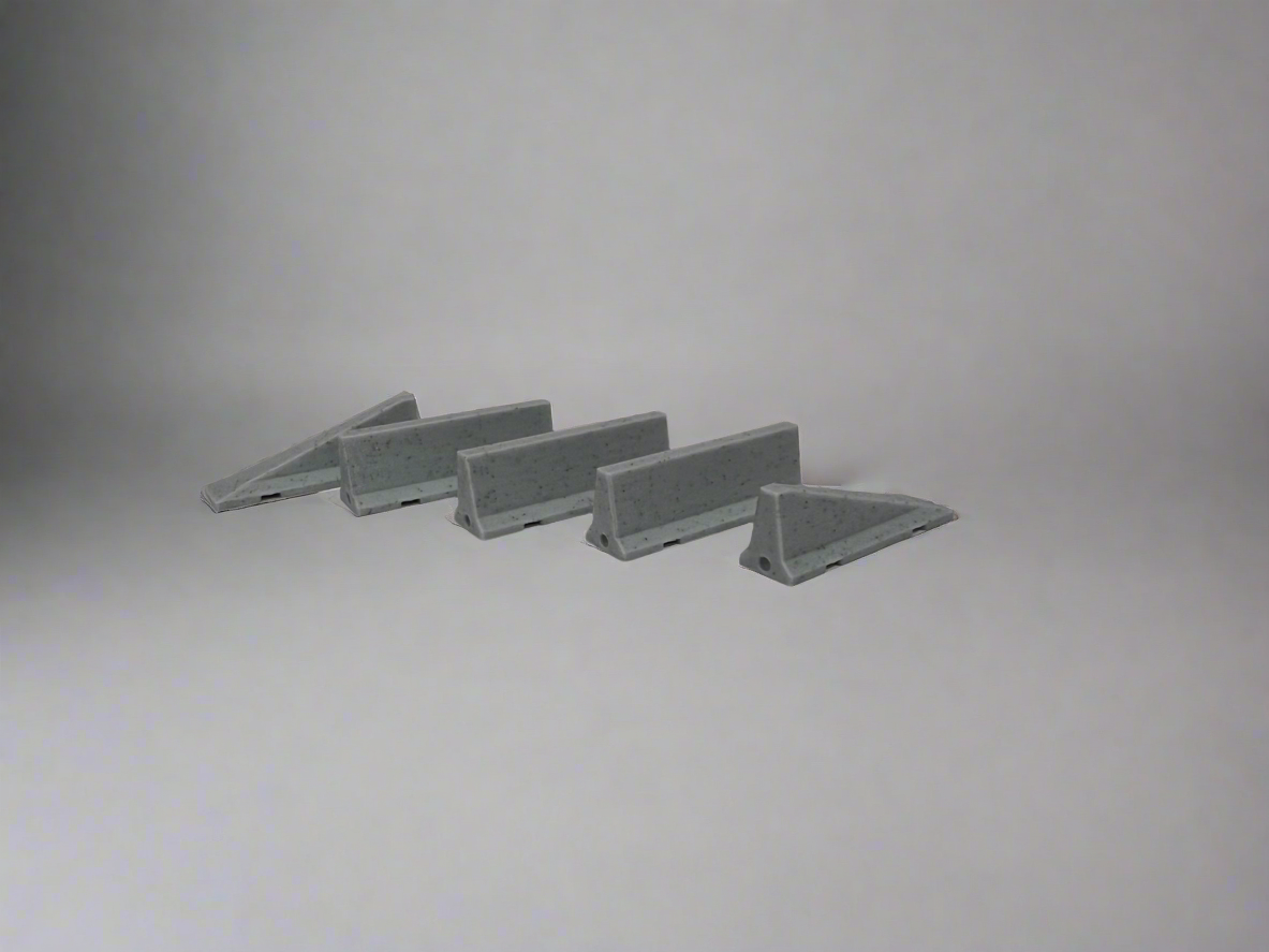 1/64 Concrete Barrier Set of 5