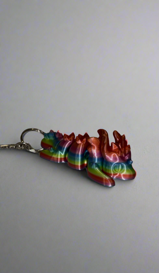 Articulated Dragon Keychain