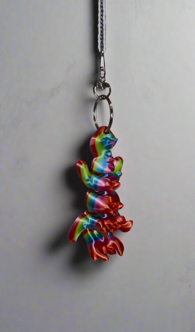 Articulated Dragon Keychain